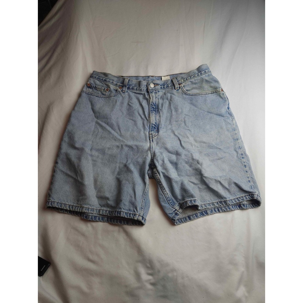 Levis 550 Relaxed Fit Denim Shorts Light Wash High Rise Jean Shorts Womens 20W